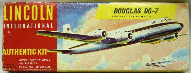 Lincoln 1/150 Douglas DC-7 - BOAC, 105 plastic model kit